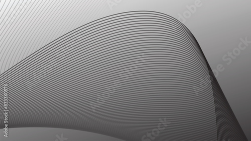 gray abstract background with curve line for backdrop or presentation