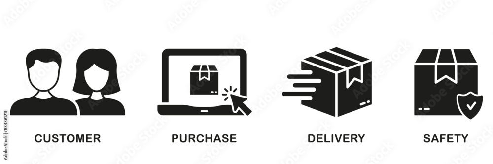 Online Store Guide Symbol Collection. Ecommerce Line Icon Set. Customer Order Linear Pictogram. Commerce Distribution Outline. Safe Delivery Sign. Editable Stroke. Isolated Vector Illustration Online Store Guide Symbol Collection. Ecommerce Line Icon Set. Customer Order Linear Pictogram. Commerce Distribution Outline. Safe Delivery Sign. Editable Stroke. Isolated Vector Illustration