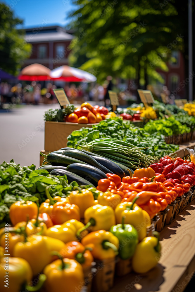 Regional organic shop, farmers market, vegetarian, vegan food background.