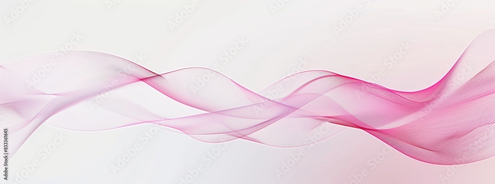 Abstract white and pink background with smooth curved lines Abstract white and pink background with smooth curved lines