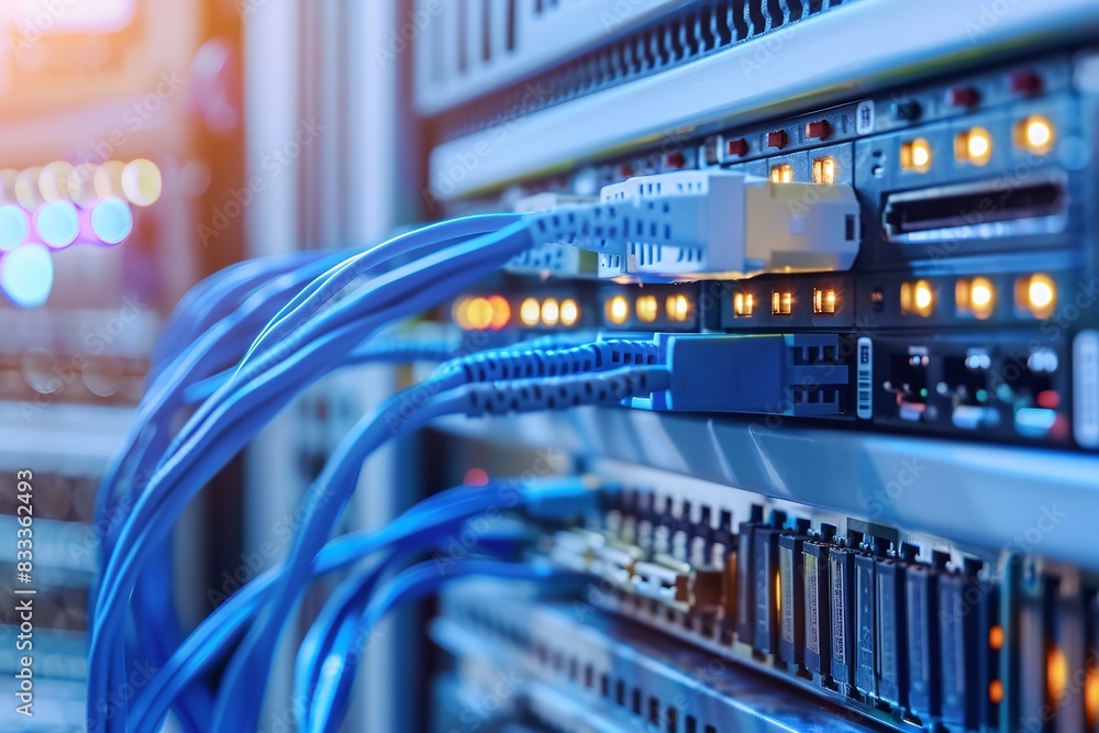 Network-connected wires are switched by the central data server. Generative Ai Network-connected wires are switched by the central data server. Generative Ai