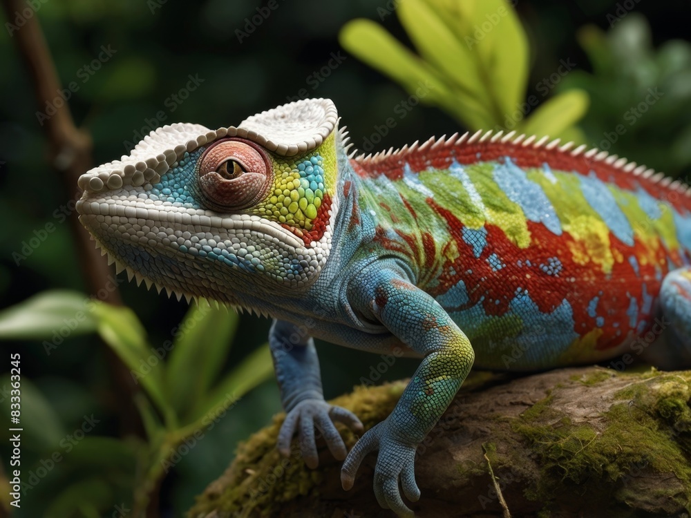 Obraz premium chameleon on a tree