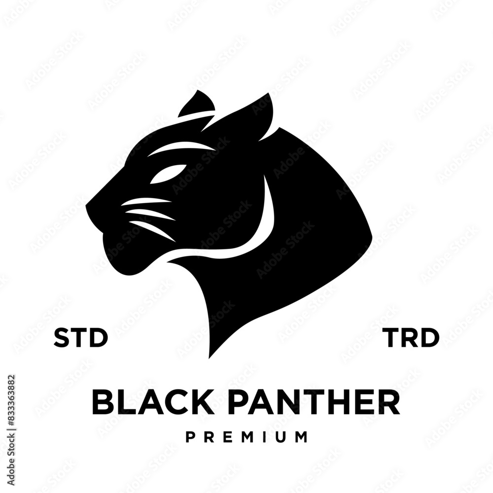 black phanter icon logo design vector illustration black phanter icon logo design vector illustration
