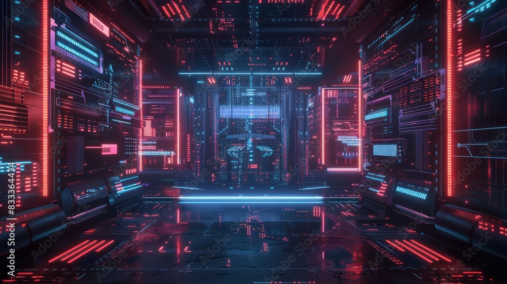 Computer technology-themed background Computer technology-themed background