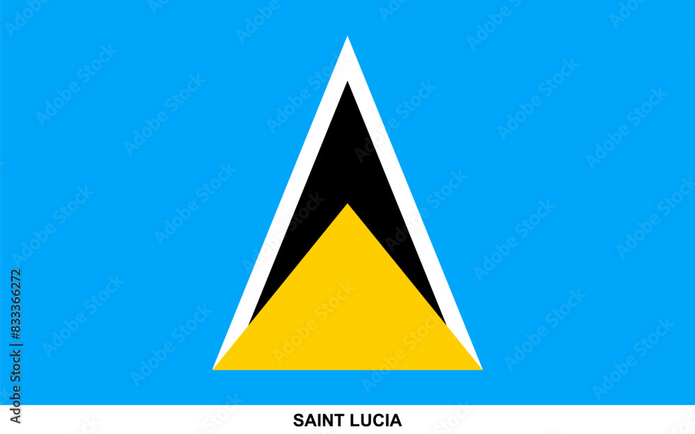 Flag of SAINT LUCIA, SAINT LUCIA national flag Flag of SAINT LUCIA, SAINT LUCIA national flag