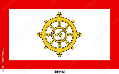 Flag of SIKKIM, SIKKIM national flag
