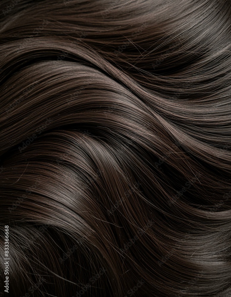 Luxurious Brown: Reflective Hair Texture in Focus Luxurious Brown: Reflective Hair Texture in Focus