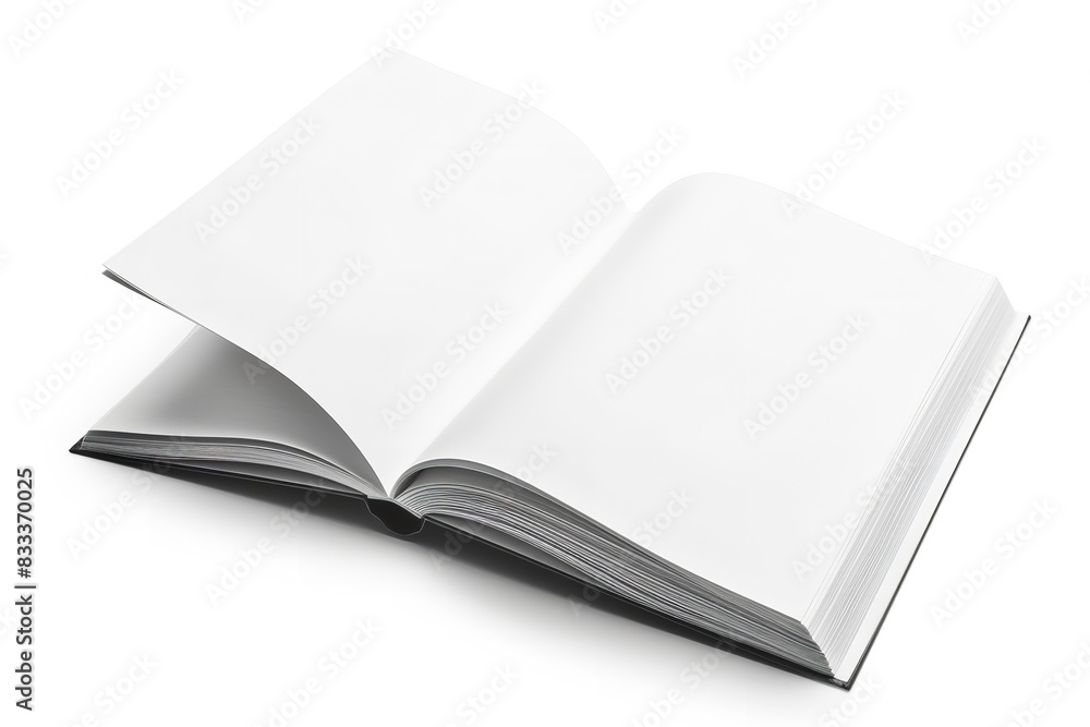 White, stand-alone notebook Background of a blank book organizer. Generative Ai White, stand-alone notebook Background of a blank book organizer. Generative Ai