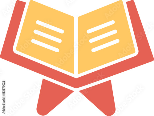 Reading Holy Book Vector Icon
