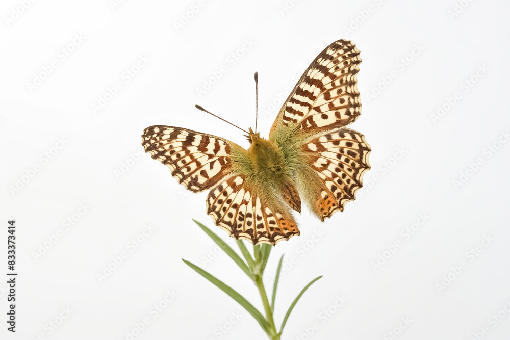 Obraz premium Closeup of a butterfly with its wings spread wide