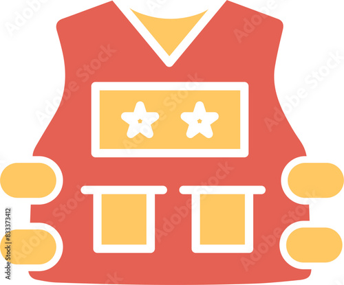 Police Vest Vector Icon