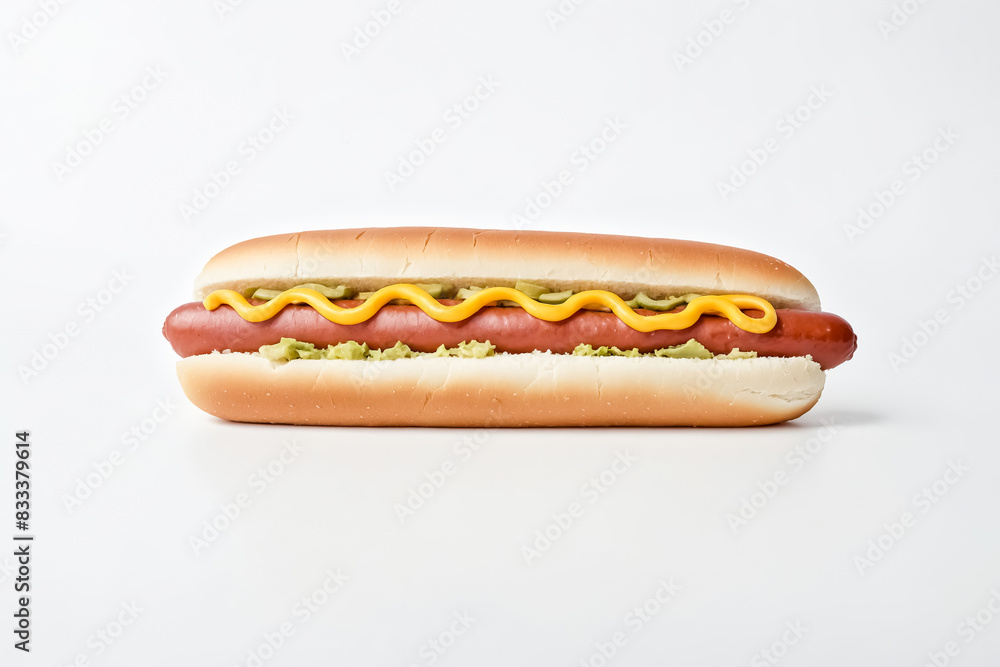Classic Hot Dog with Mustard and Relish Classic Hot Dog with Mustard and Relish