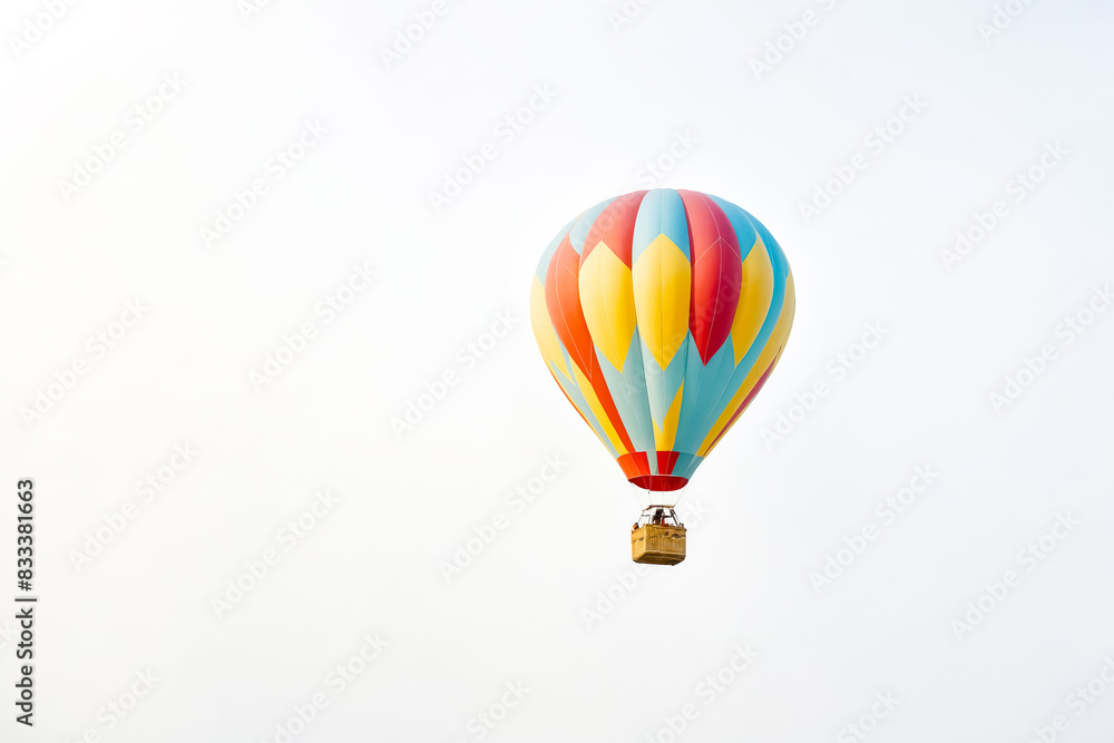 Fototapeta premium Colorful Hot Air Balloon Soaring Through the Sky