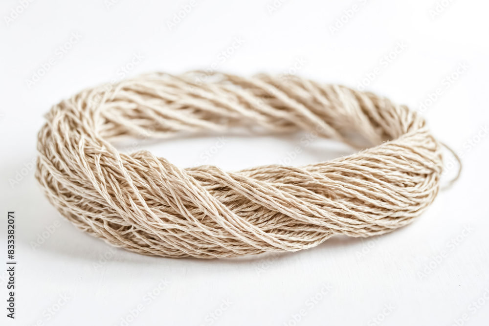 Close-up of a Beige Rope Close-up of a Beige Rope