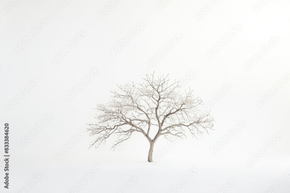 Bare Tree in a White Landscape Bare Tree in a White Landscape