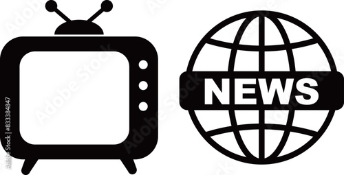 テレビ　ニュース　アイコン