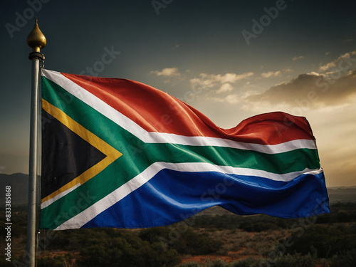 South Africa Flag Generated by Ai 