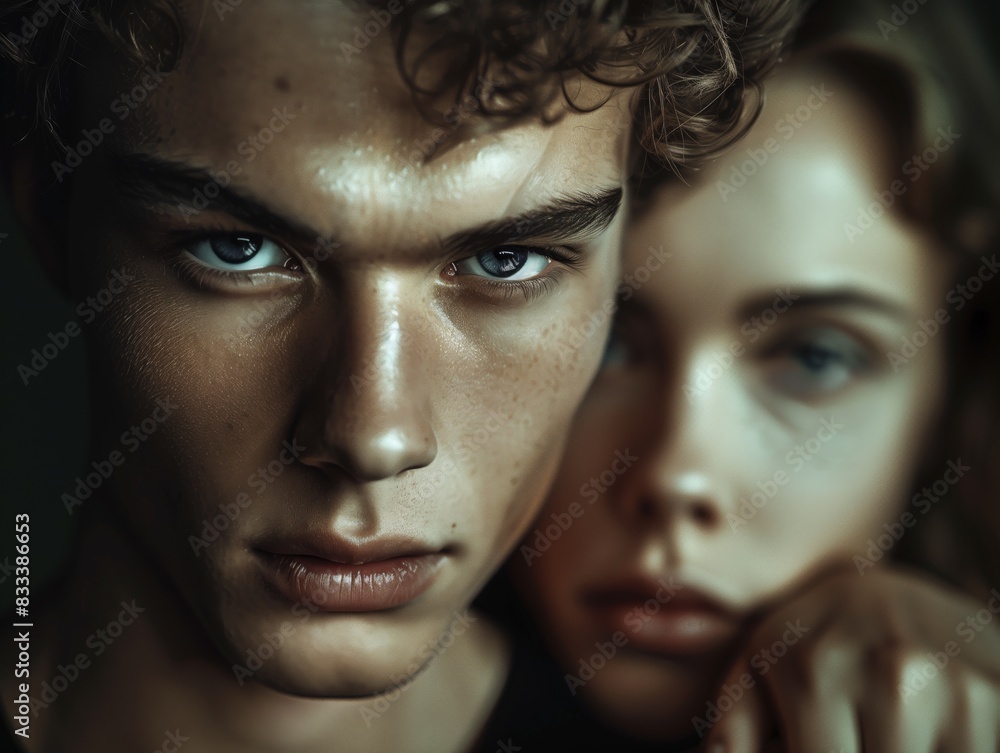 Emotionale Verbundenheit: Porträt eines jungen Mannes Emotionale Verbundenheit: Porträt eines jungen Mannes