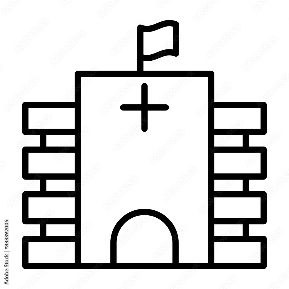 Obraz premium Hospital icon