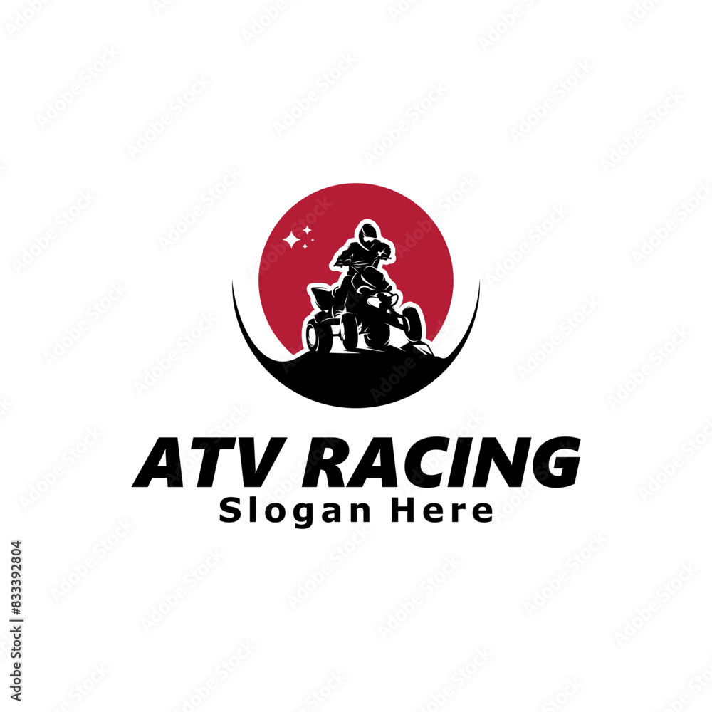 ATV Racing Logo Template Design Illustration