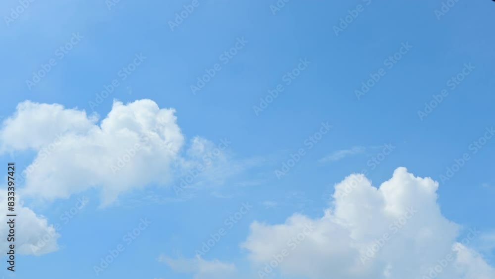 Timelapse of beautiful blue sky and white cloud with 4k resolution. The environment in the natural world. Timelapse of beautiful blue sky and white cloud with 4k resolution. The environment in the natural world.