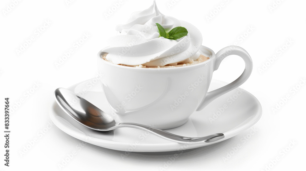 dessert dishware on white background dessert dishware on white background