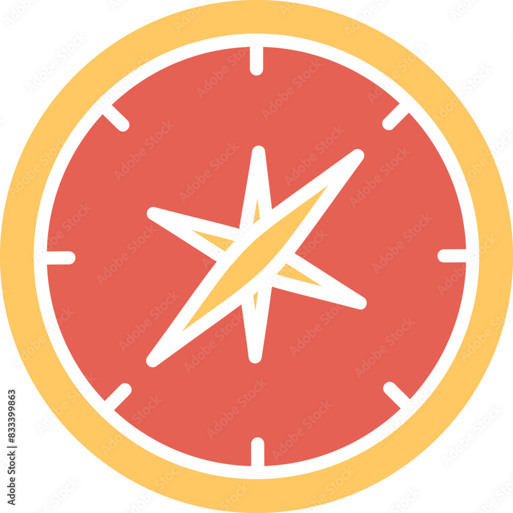 Obraz premium Compass II Vector Icon
