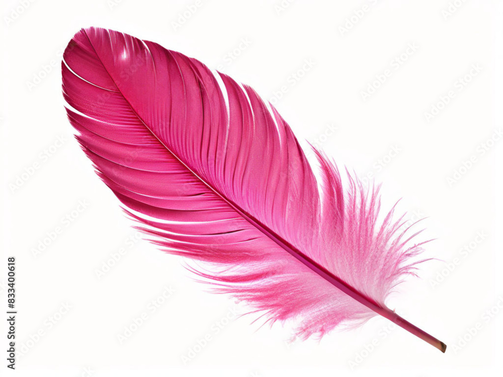pink feather isolated on
on white pink feather isolated on
on white