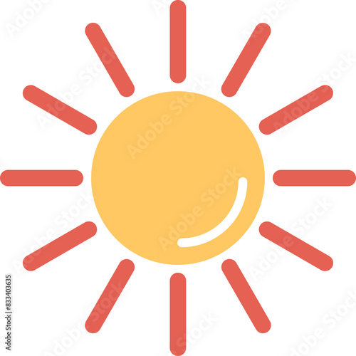 UV Radiation Vector Icon