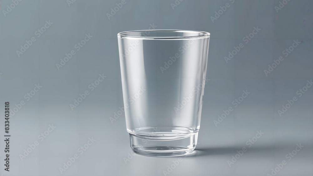 Transparent glass cup mockup isolated on transparent background, with clipping path Transparent glass cup mockup isolated on transparent background, with clipping path