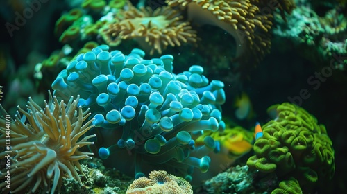 blue corals.