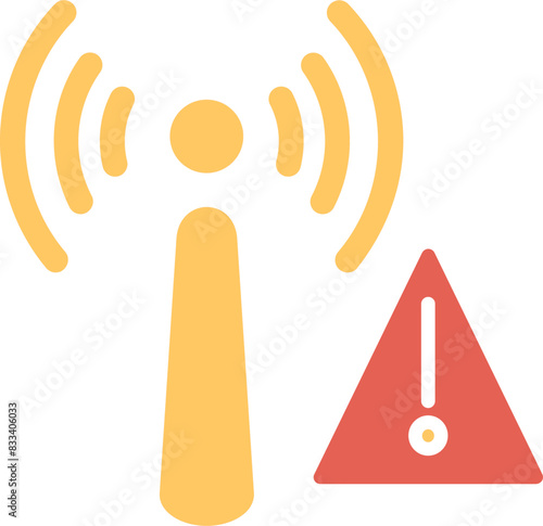 Non Ionizing Radiation Vector Icon photo