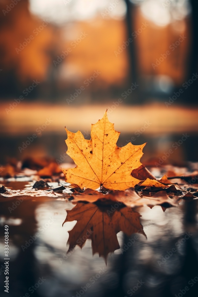autumn leaves on the ground, generative ai autumn leaves on the ground, generative ai