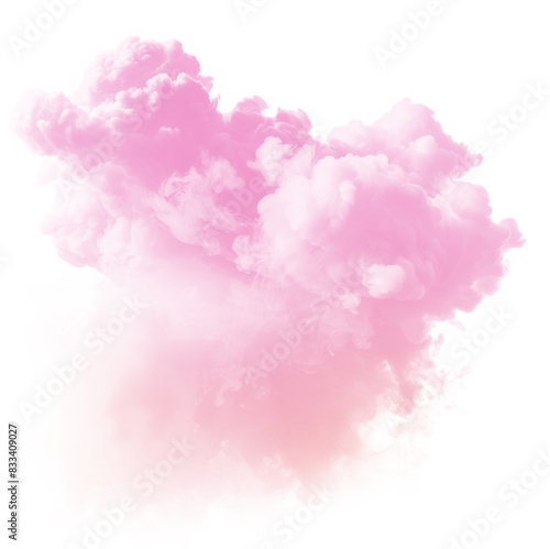 Smoke cloud png colorful transparent abstract shape.
