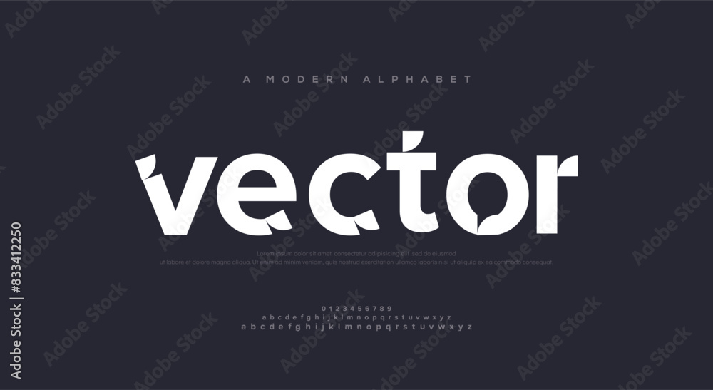 Future modern alphabet font. Typography urban style fonts for sport, technology, digital, movie logo design
