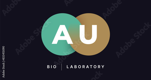 Sign, circle. Abstract symbol with gradient circle. Emblem business company, abstract circle, sphere sign. Icon template, label merged circle, sign brand. Vector Illustration