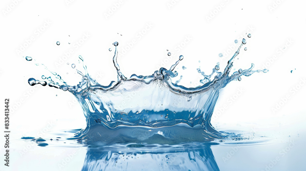water splash isolated on white water splash isolated on white