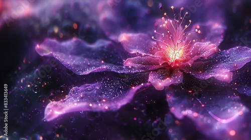 Abstract fractal art with swirling patterns and vibrant colors.