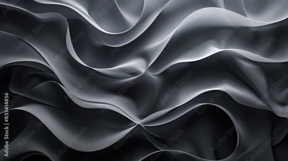 Elegant abstract background featuring smooth, flowing curves in shades of grey, creating a sophisticated and modern visual effect. Elegant abstract background featuring smooth, flowing curves in shades of grey, creating a sophisticated and modern visual effect.