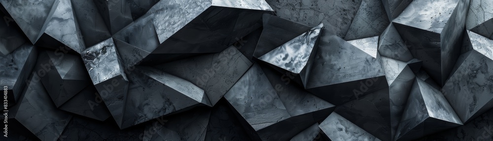 Dark abstract geometric background with irregular polygon shapes ...