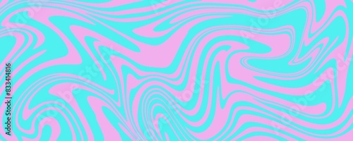 Abstract colorful retro style groovy psychedelic background banner