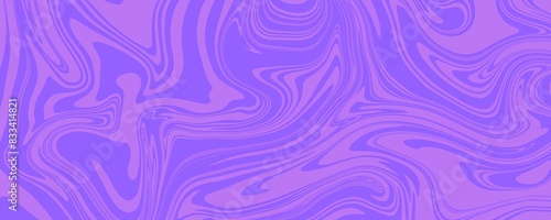 Abstract colorful retro style groovy psychedelic background banner purple