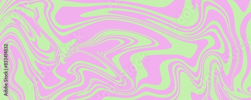 Abstract colorful retro style groovy psychedelic background banner