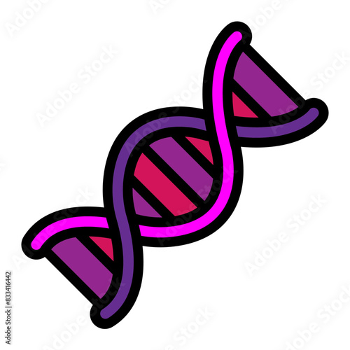 DNA Vector Filled Icon Design