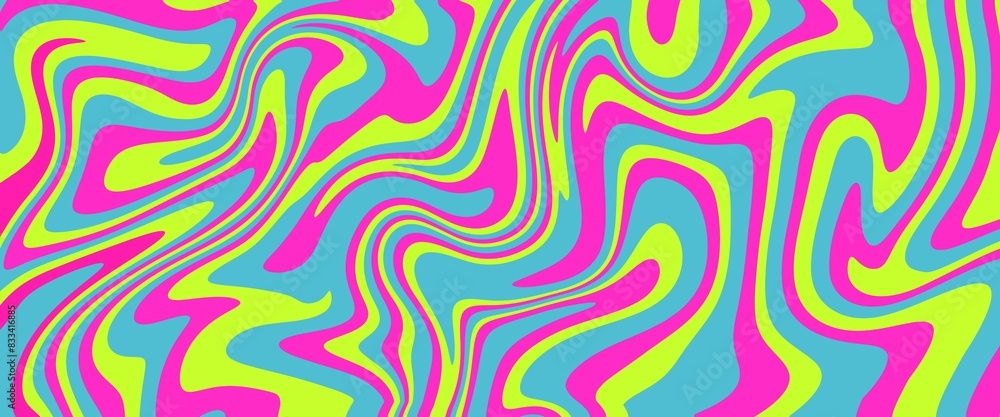 Abstract colorful retro style groovy psychedelic background banner Abstract colorful retro style groovy psychedelic background banner