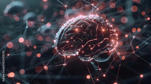 Futuristic Digital Brain wi...