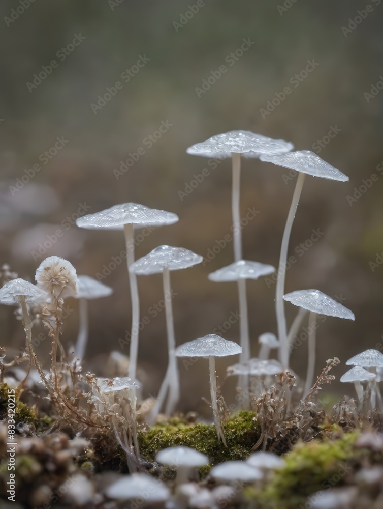 mushrooms in the forest