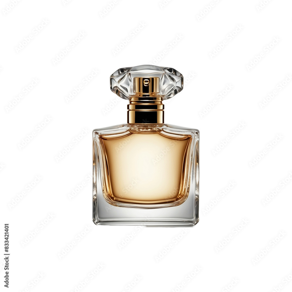 Luxury Elegant gold perfume bottle, glass isolated on transparent background png Luxury Elegant gold perfume bottle, glass isolated on transparent background png
