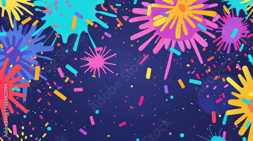 background with confetti