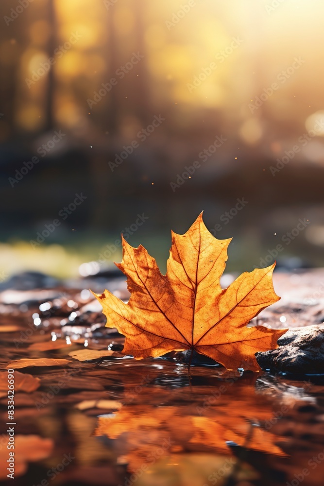 autumn leaves on the ground, generative ai autumn leaves on the ground, generative ai